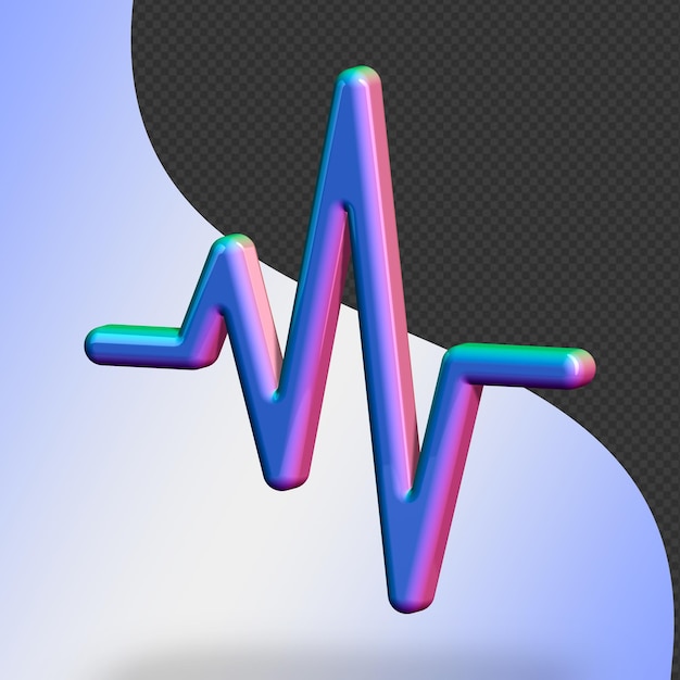 Este es un pulso 3D bellamente diseñado con una hermosa paleta de colores que se puede usar en cualquier lugar