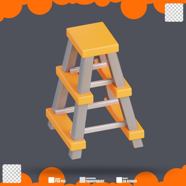 PSD escalera de ilustración 3d 2