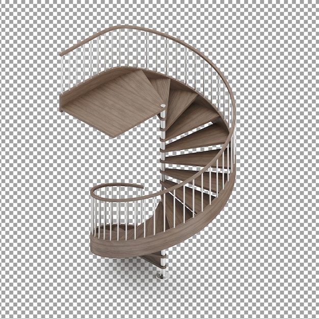 Escalier rond isométrique
