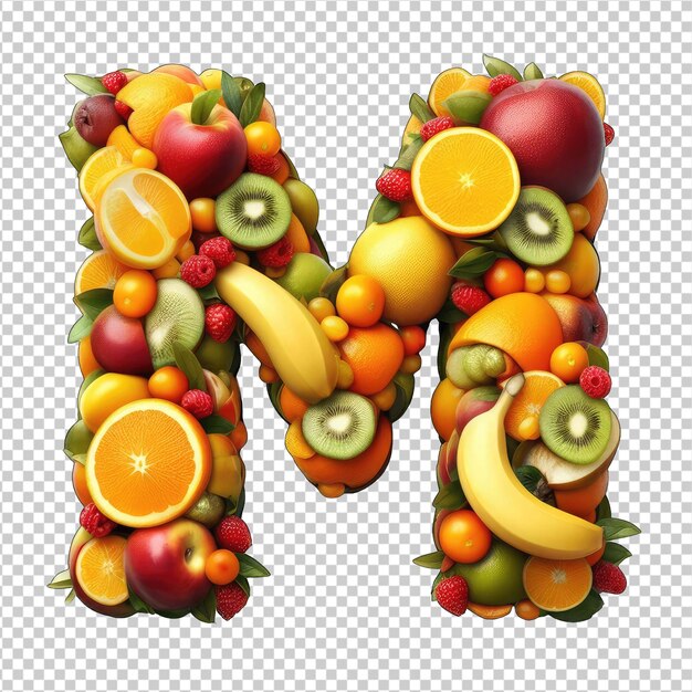 PSD escaparate de mezcla de frutas png