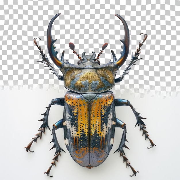 PSD un escarabajo con una imagen de un escarambajo en él