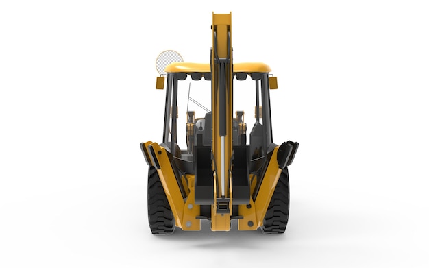 Escavatore JCB macchina da costruzione sfondo trasparente