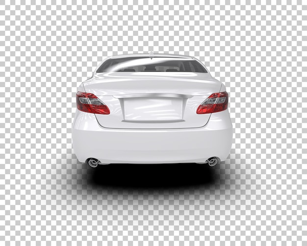 Escena de un coche moderno aislado en el fondo Ilustración de renderización 3D