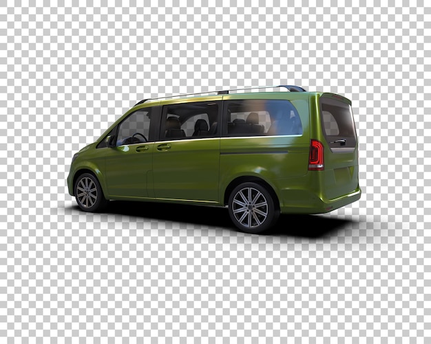 Escena de un coche moderno aislado en el fondo Ilustración de renderización 3D