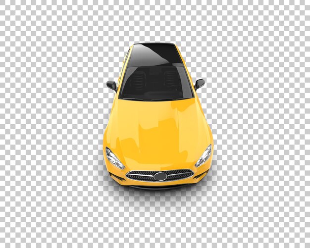 Escena de un coche moderno aislado en el fondo Ilustración de renderización 3D