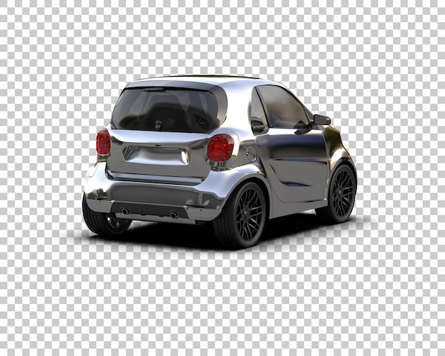 Escena de un coche moderno aislado en el fondo Ilustración de renderización 3D