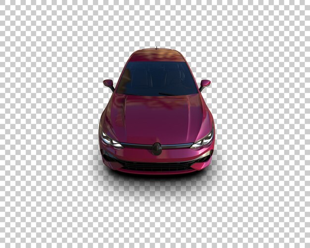 Escena de un coche moderno aislado en el fondo Ilustración de renderización 3D