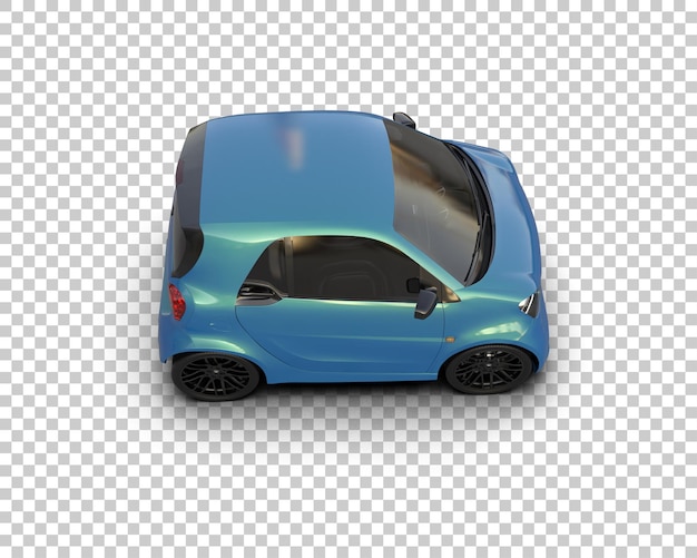 Escena de un coche moderno aislado en el fondo Ilustración de renderización 3D