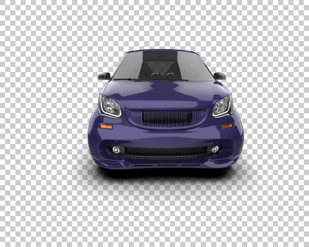Escena de un coche moderno aislado en el fondo Ilustración de renderización 3D