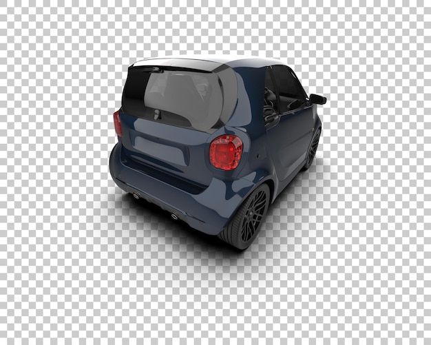 Escena de un coche moderno aislado en el fondo Ilustración de renderización 3D