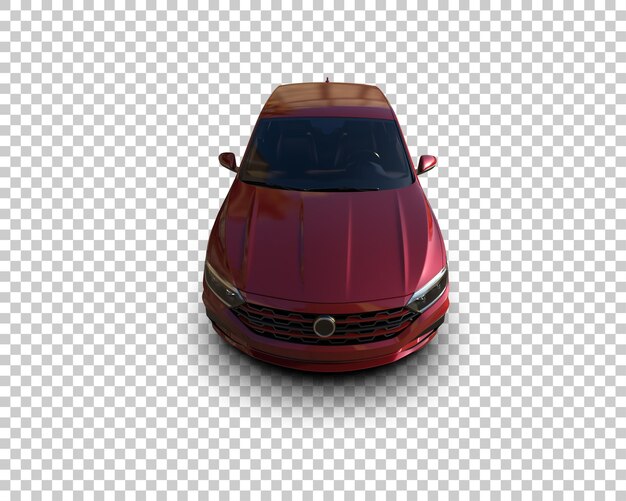 Escena de un coche moderno aislado en el fondo Ilustración de renderización 3D