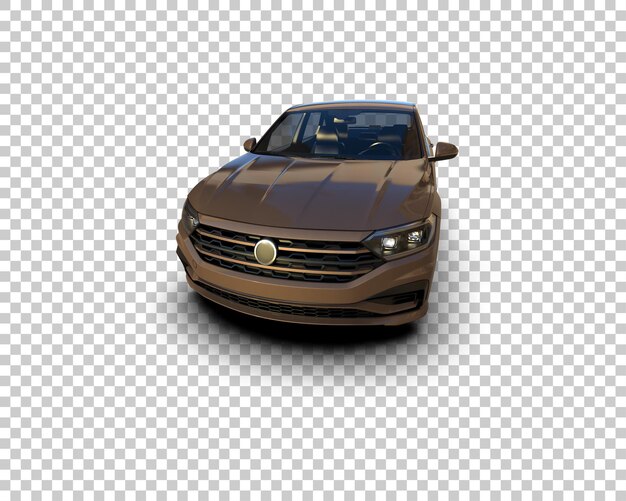 Escena de un coche moderno aislado en el fondo Ilustración de renderización 3D