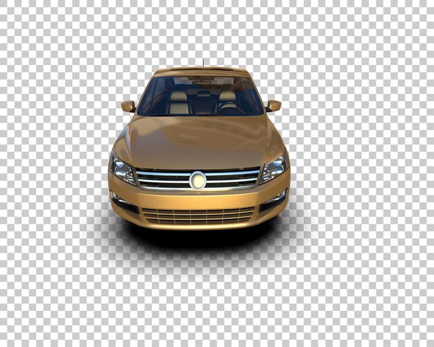 Escena de un coche moderno aislado en el fondo Ilustración de renderización 3D