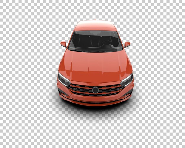 Escena de un coche moderno aislado en el fondo Ilustración de renderización 3D