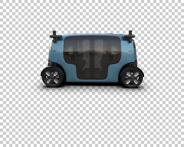 Escena de un coche moderno aislado en el fondo Ilustración de renderización 3D