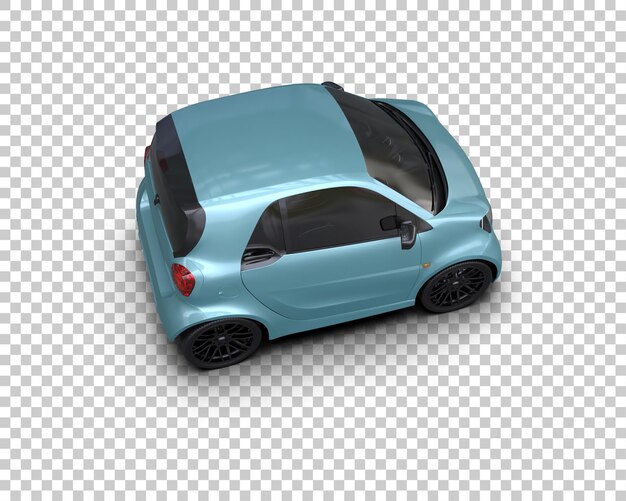 Escena de un coche moderno aislado en el fondo Ilustración de renderización 3D