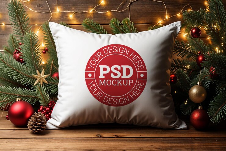 Escena de la maketa de la almohada de Navidad