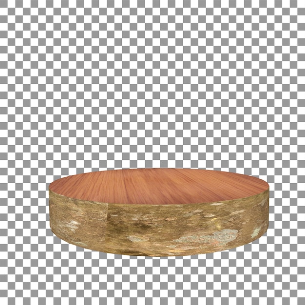 escena de podio de productos cosméticos 3D de madera con una plataforma geométrica escenario de representación 3D vitrina 3D