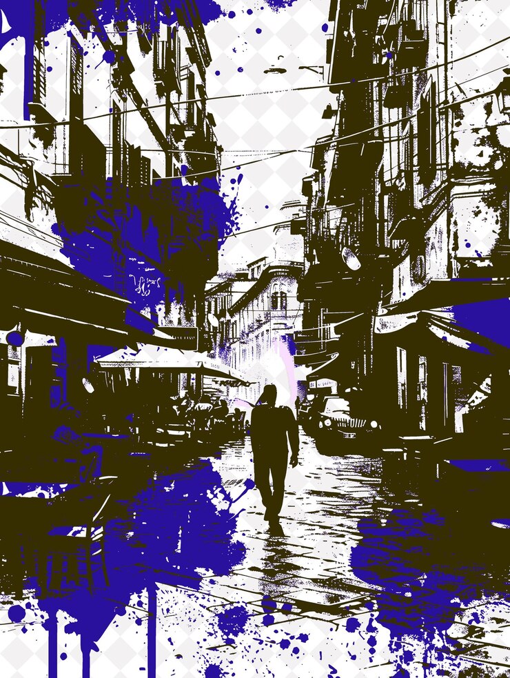 PSD escena de la salsa de marinara en nápoles con escenas de la sauce de carbonara un diseño de ilustración de la cultura italiana