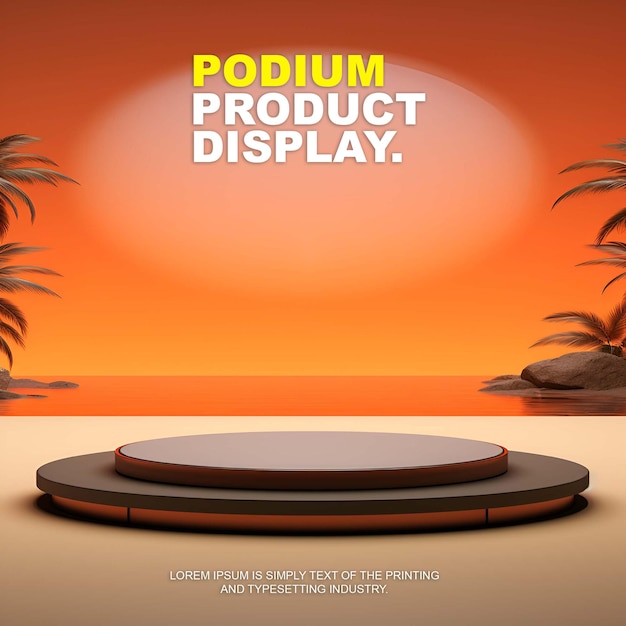 escenario de exhibición de productos de podio elegante muestra de exhibición maqueta para la presentación de productos de exhibición