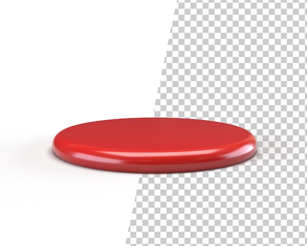escenario poduim rojo para render 3d de producto