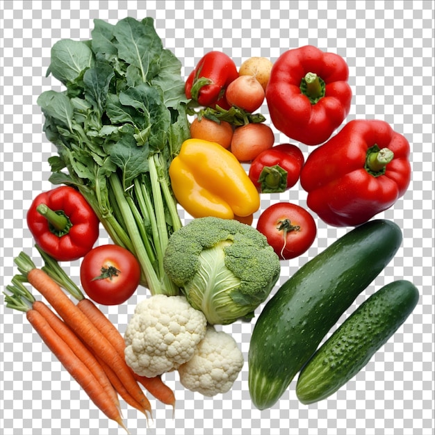 Escolha de legumes frescos