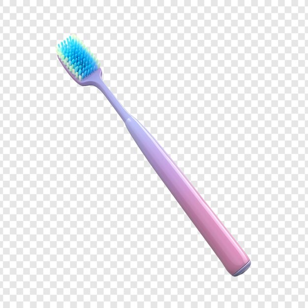 PSD escova de dentes isolada em fundo transparente