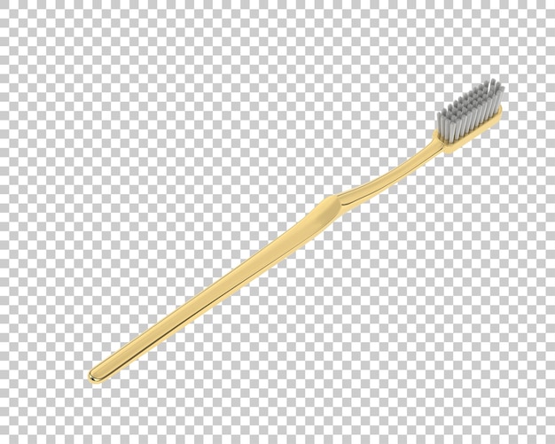 Escova de dentes na ilustração de renderização 3d de fundo transparente