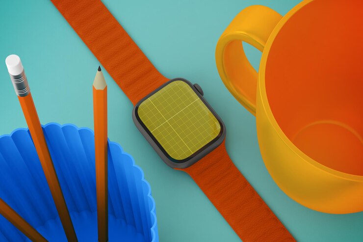 PSD escritorio de reloj inteligente