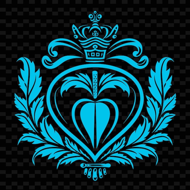 El escudo de armas de Exotic Anthurium con el logotipo de De Creative Vector Design of Nature Collection