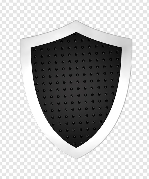 escudo branco e preto
