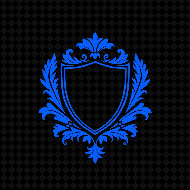 PSD un escudo con una cresta azul sobre un fondo negro