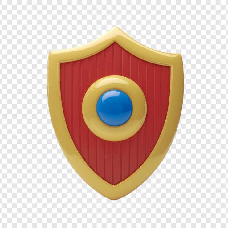 PSD un escudo con una joya azul en él