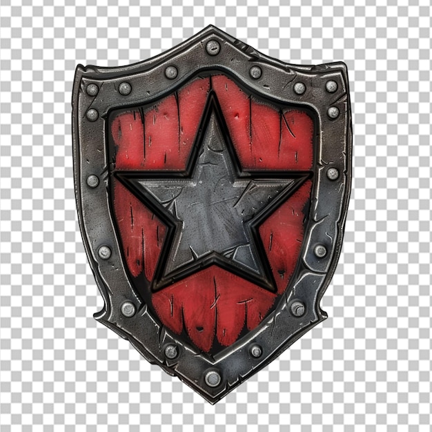PSD escudo de madera con marco de metal munición de caballero medieval