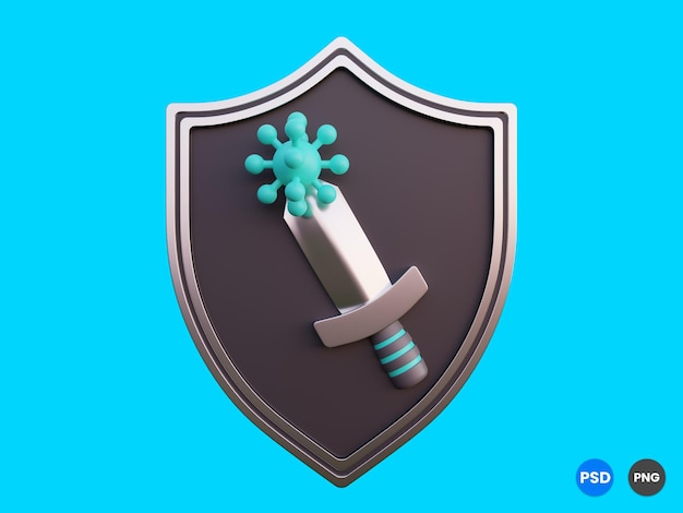 Escudo de protección contra virus