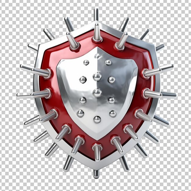 PSD escudo que protege el virus para entrar en concepto.