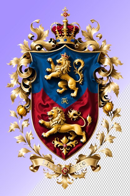 PSD un escudo real con un león en él