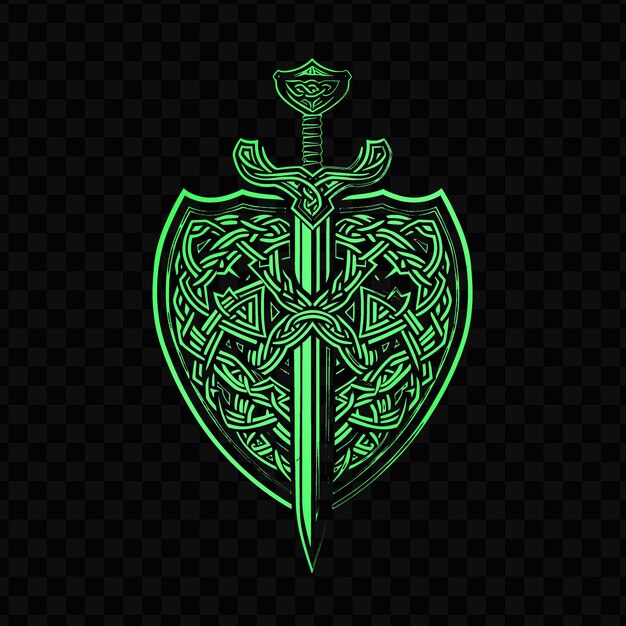 PSD escudo verde con un fondo verde y la palabra escudo en el fondo negro