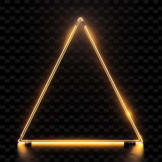 Escultura de tubo de néon com sinal de led com uma placa triangular contemp y2k forma decoração de sinalização criativa