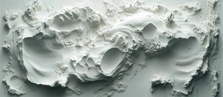 PSD escultura em relevo 3d abstrata