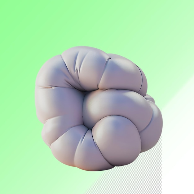 PSD una escultura de una esfera que tiene un fondo verde con una línea blanca