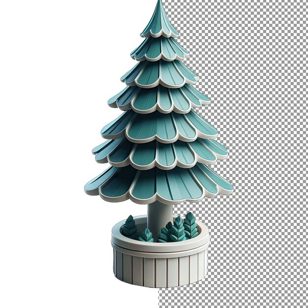 PSD escultura de la naturaleza árbol aislado png en 3d