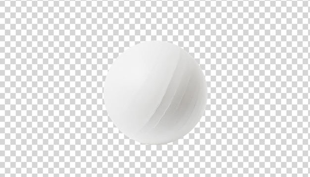 PSD esfera blanca sobre un fondo transparente