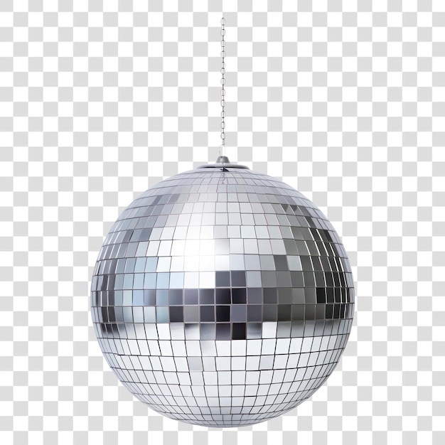 Esfera de bola de discoteca de espelho de PNG celebração de fundo branco