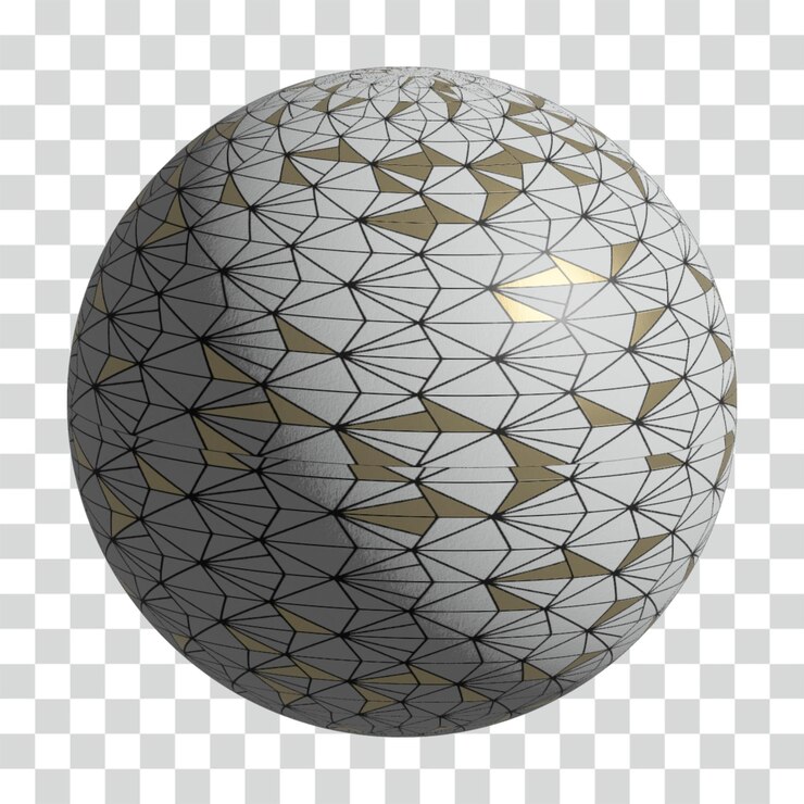 PSD esfera geométrica com padrão abstrato