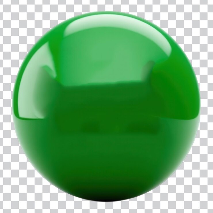 PSD esfera verde brilhante