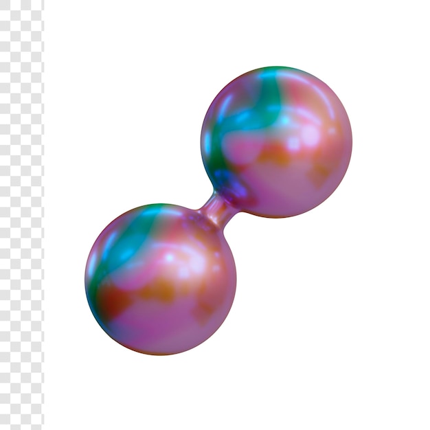 Esferas articuladas gemelas 3d