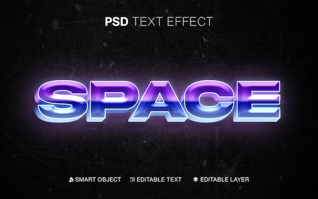 Espace D'effet De Texte D'arcade Rétro Modifiable