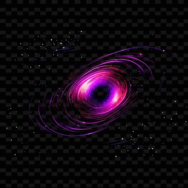 PSD espace lignes étoilées objets célestes spirale violet galactique png formes y2k transparent light arts