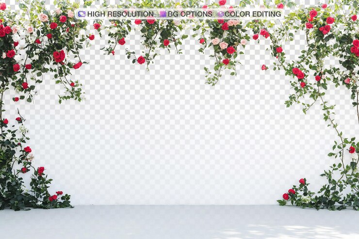 PSD espace photo romantique en plein air pour les couples et les designers